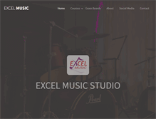 Tablet Screenshot of excelmusicstudio.com